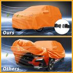 Waterproof Car Cover for Subaru Crosstrek (2018–2023) 210D-PU, Orange, Zipper