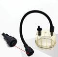 Oil Water Separator Ponding Cup w/ Sensor for Volvo EC210 EC240 EC360 EC480