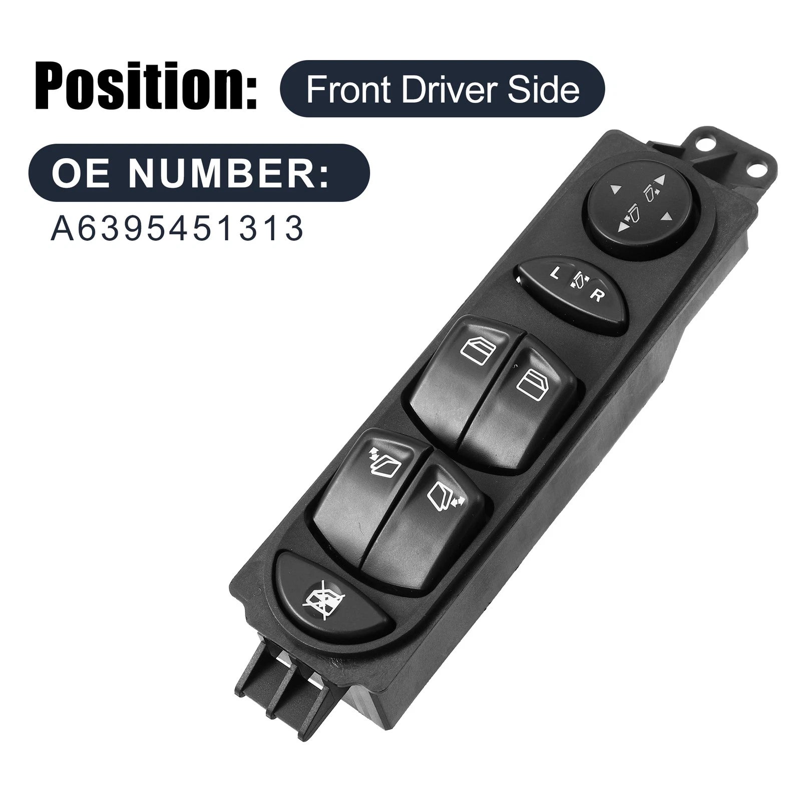 Power Window Switch for Mercedes Viano Vito (2003–2010) A6395451313