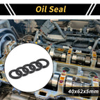 Set of 5 Oil Seal Rotary Shaft Seal NBR Rubber 40x62x5mm