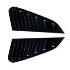 2X Gloss Black Rear Window Louvers for Subaru Impreza WRX (2011–2014)