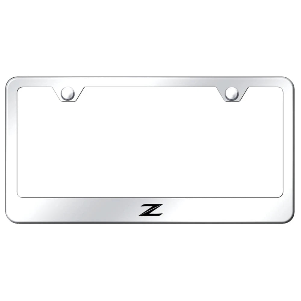 New Logo on Stainless Steel License Plate Frame-Officially Licensed for Nissan Z
