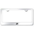 New Logo on Stainless Steel License Plate Frame-Officially Licensed for Nissan Z