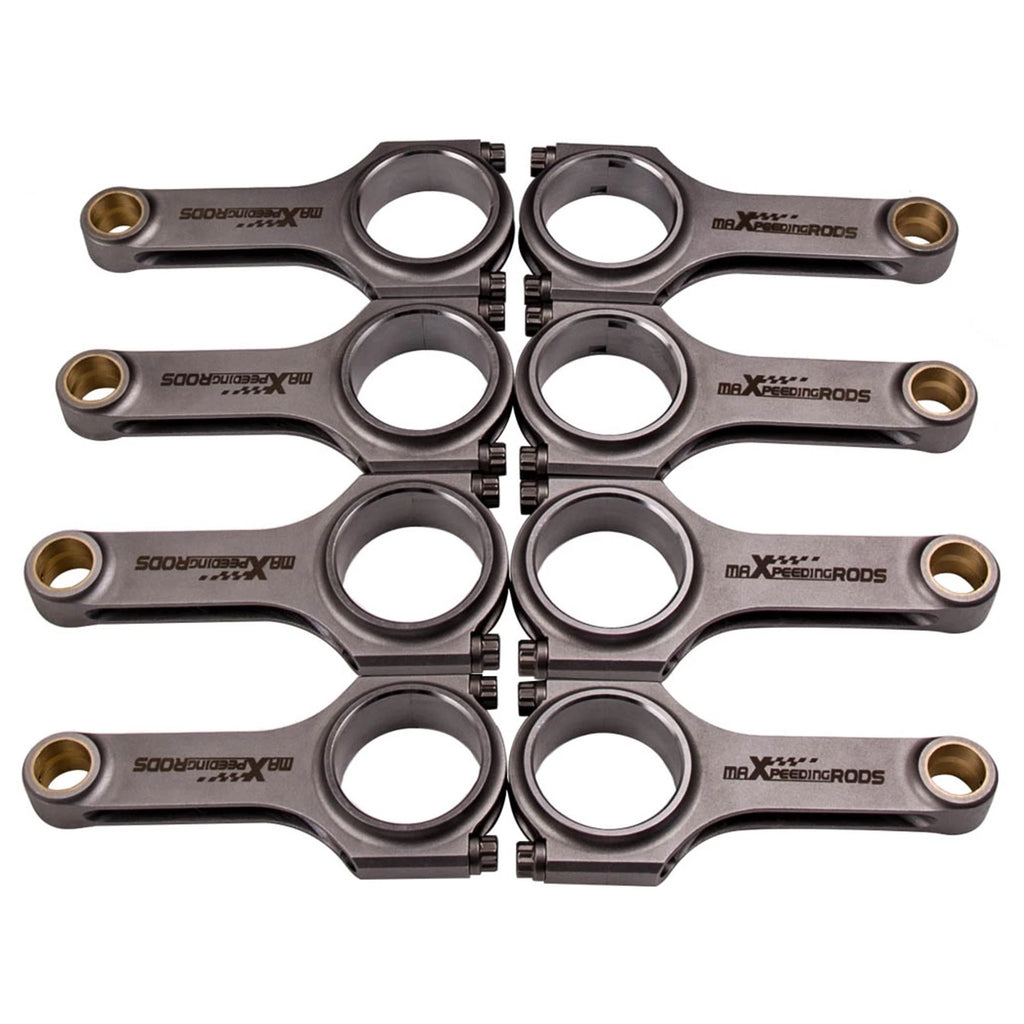 Set of 8 H-Beam Connecting Rods for Chevy LS (.945" Pin, 6.100" Length)
