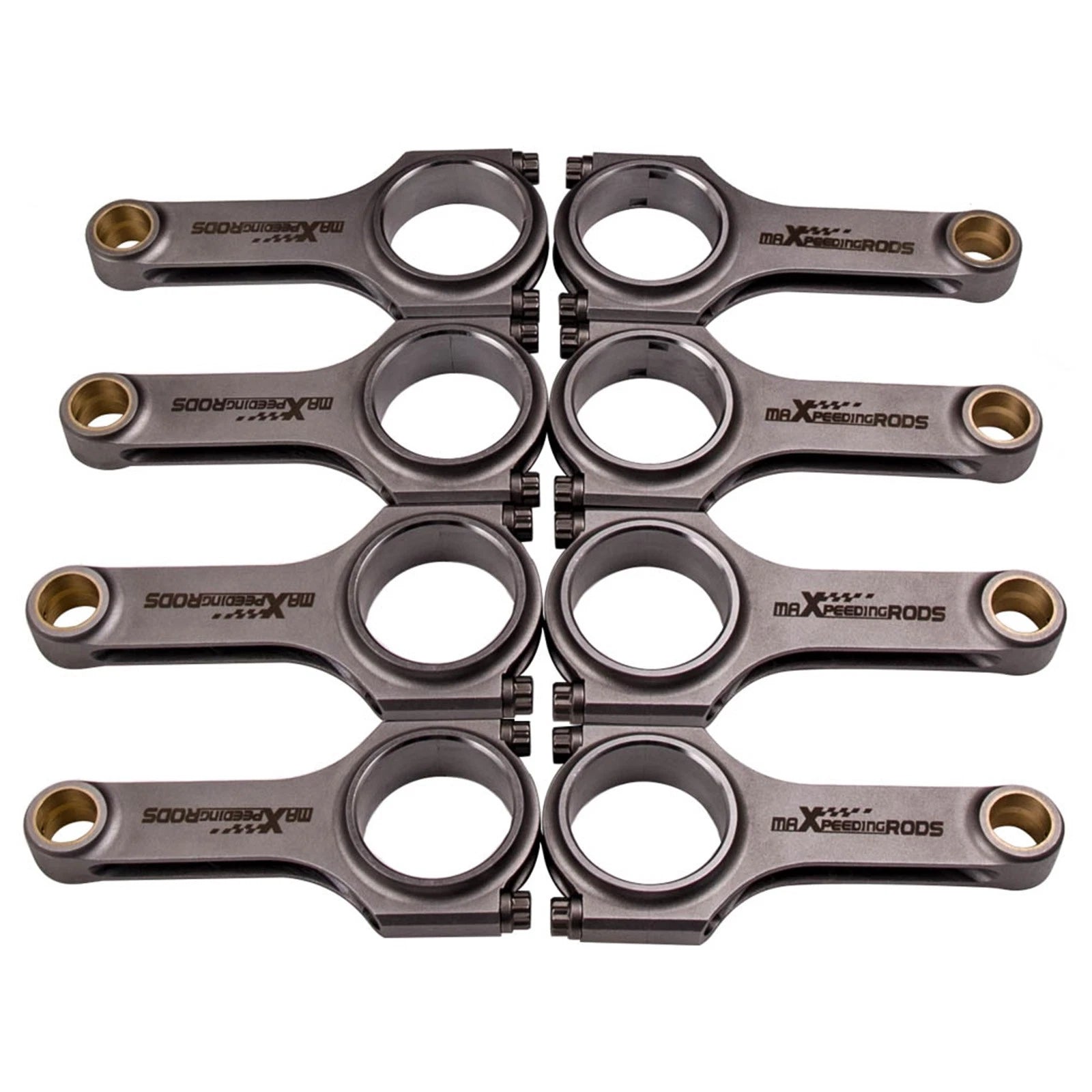 Set of 8 H-Beam Connecting Rods for Chevy LS (.945" Pin, 6.100" Length)