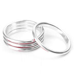 4 x Silver Interior Air Vent Outlet Ring Covers for Audi A3 (2012-2019)