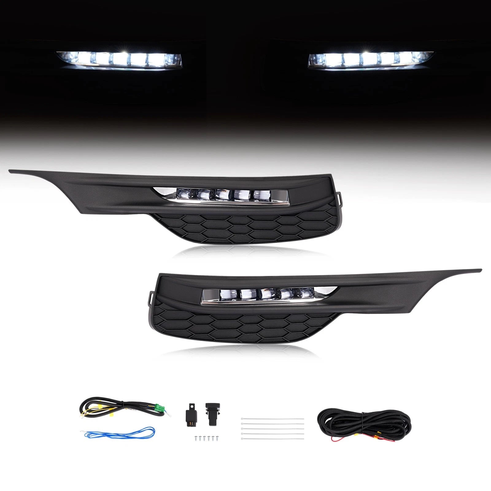 Set of 2 LED Fog Lights for Honda Accord Sedan (2016–2017)