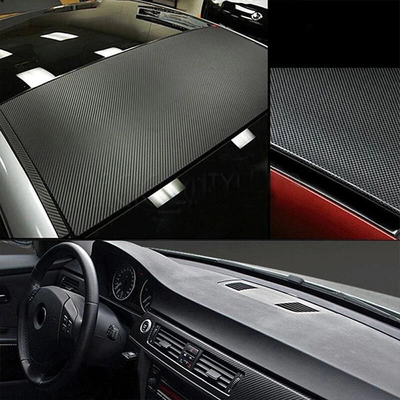 3D Waterproof Carbon-Fiber Vinyl Wrap Sheet Roll for Universal Use
