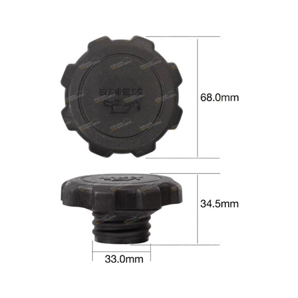 Engine Oil Filler Cap / Plastic screw (coarse thread) / for Make Model