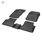 Set of 2 TPE Rubber Cargo Liner Floor Mats for Ford Focus (2012–2018)