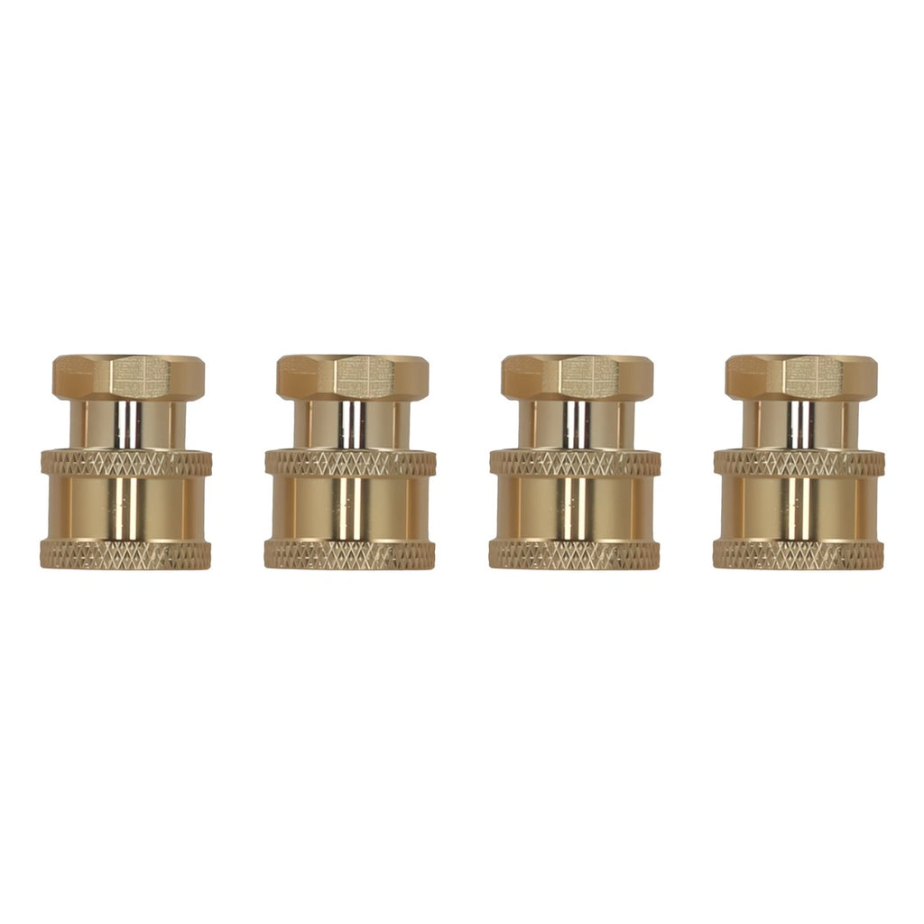 4x Brass Pressure Washer Coupler 1/4" Quick Connect Socket to 1/4" Female NPT