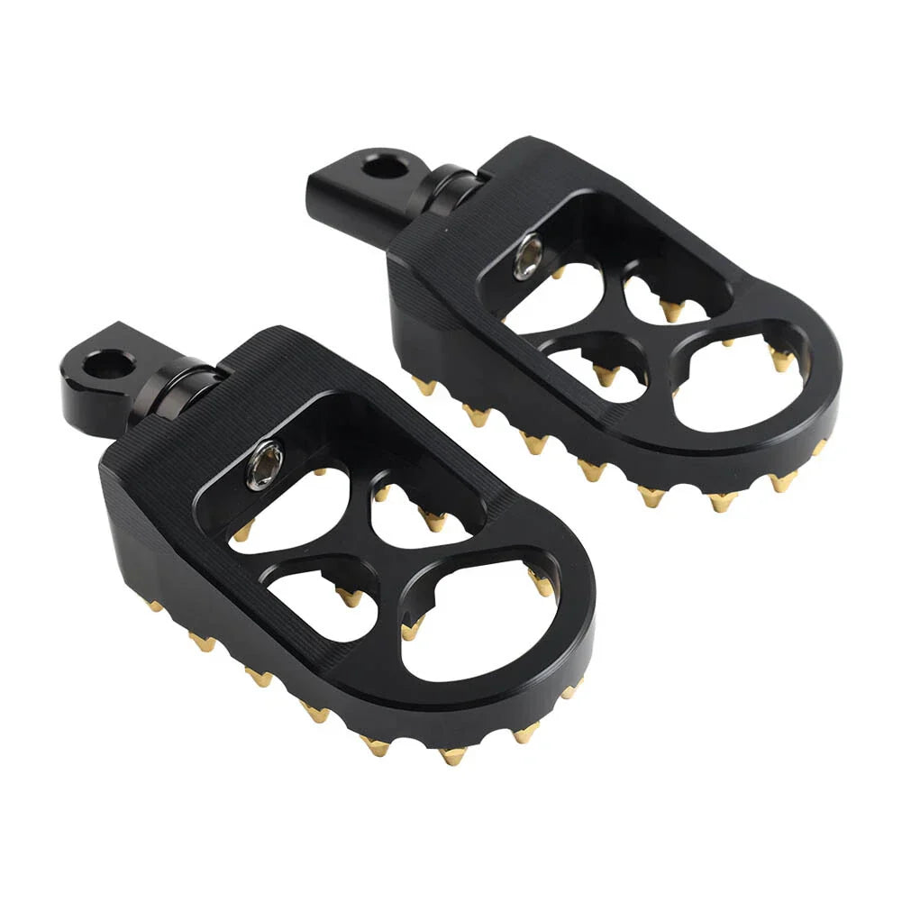 CNC Wide Fat Foot Pegs for Harley Dyna Sportster Fatboy