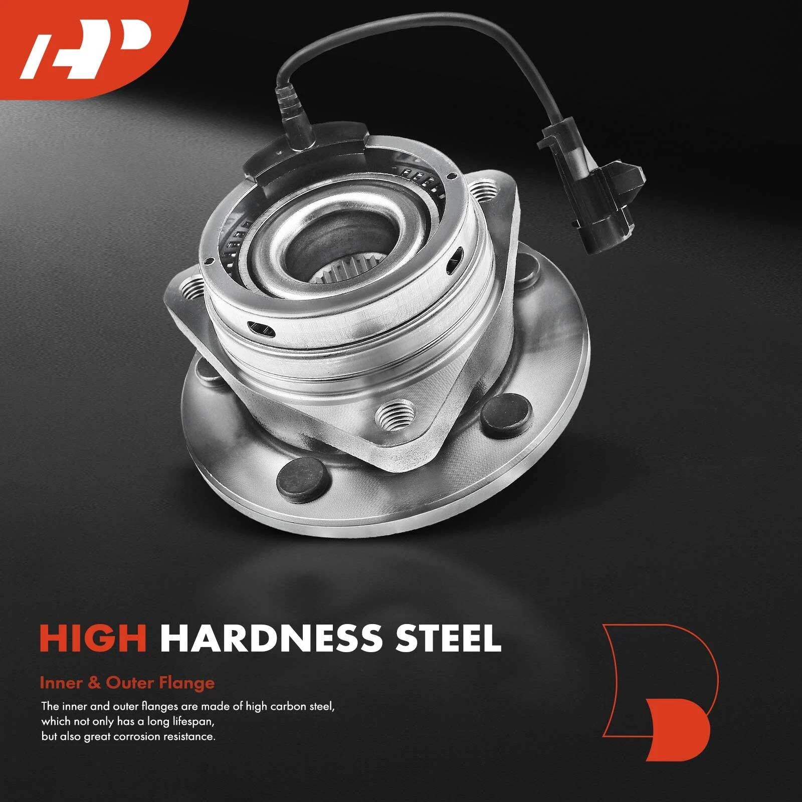2x Front Wheel Hub & Bearing Assembly for Chevy Malibu (2011-2012)