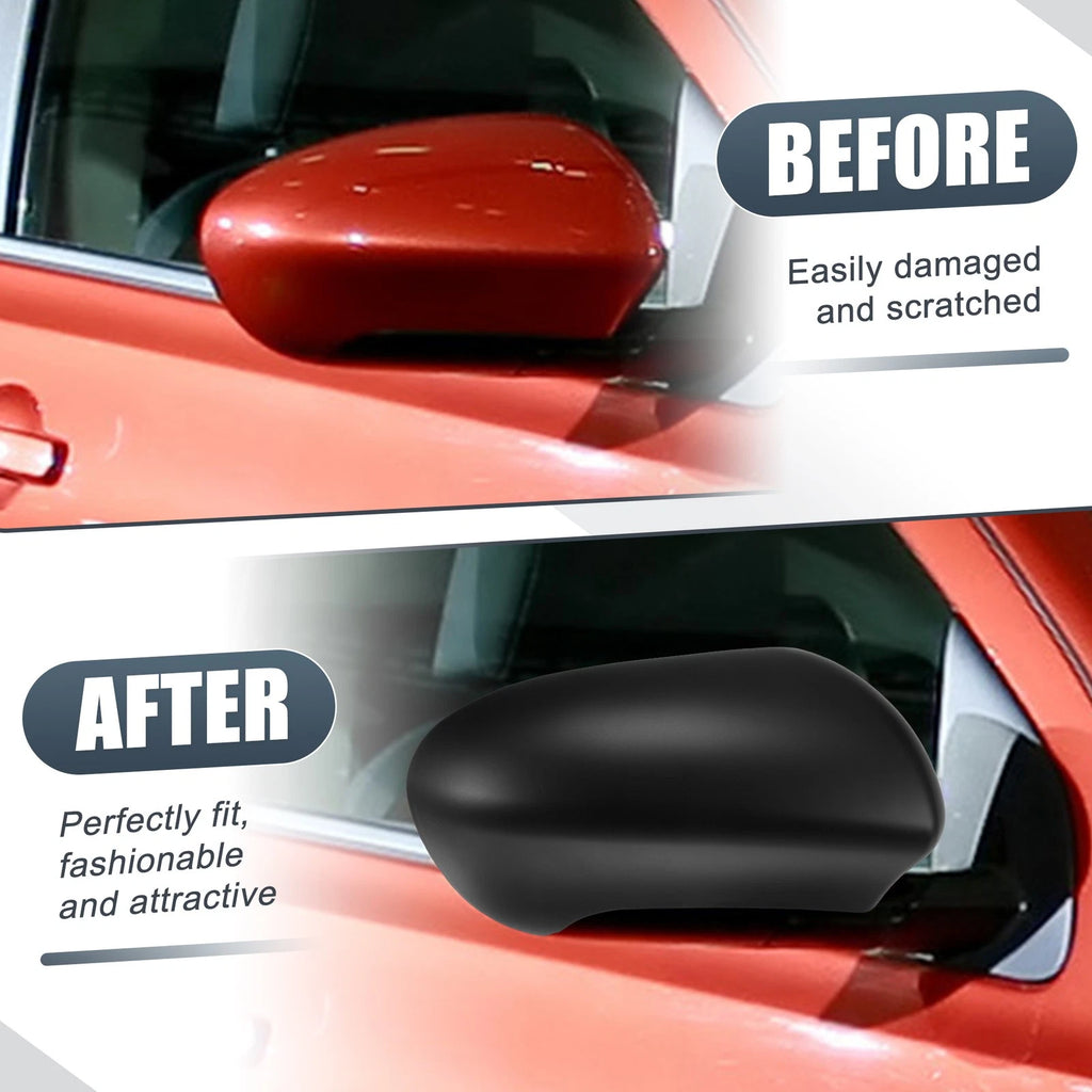 Right Side Mirror Cover Cap for Nissan Qashqai J10 (2007–2014) Matte Black