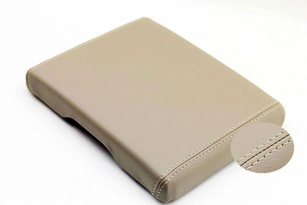 Center Console Lid Armrest Leather Cover for Ford F150 (1997–2003) Beige