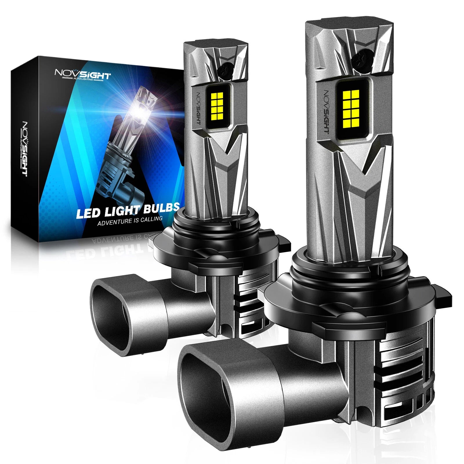 NOVSIGHT HB3 9005 LED Headlight Bulbs for High Beam (18000LM, 6500K)