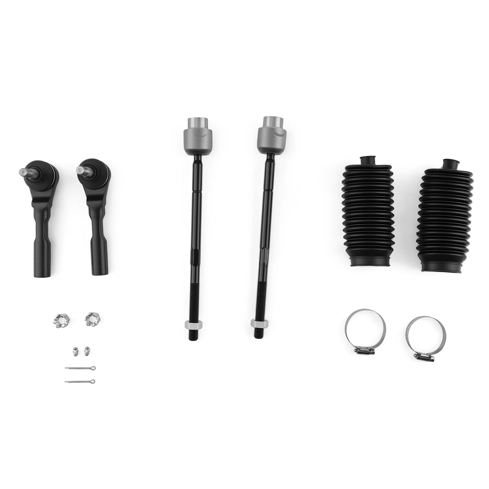 6x Front Tie Rod End Kit Boot for Chevy Malibu Pontiac G6 Saturn Aura (2004–2012)