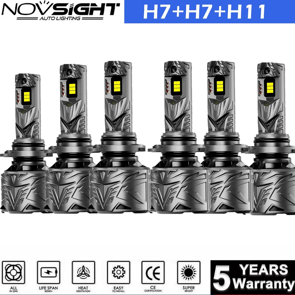 Combo LED Headlight Fog Light Bulbs Kit for Hyundai Sonata (2011–2014) 1000000LM