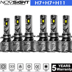 Combo LED Headlight Fog Light Bulbs Kit for Hyundai Sonata (2011–2014) 1000000LM