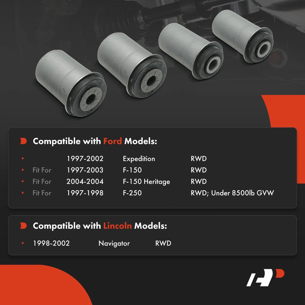 Set of 4 Front Lower Control Arm Bushings for Ford F-150 (1997–2003)