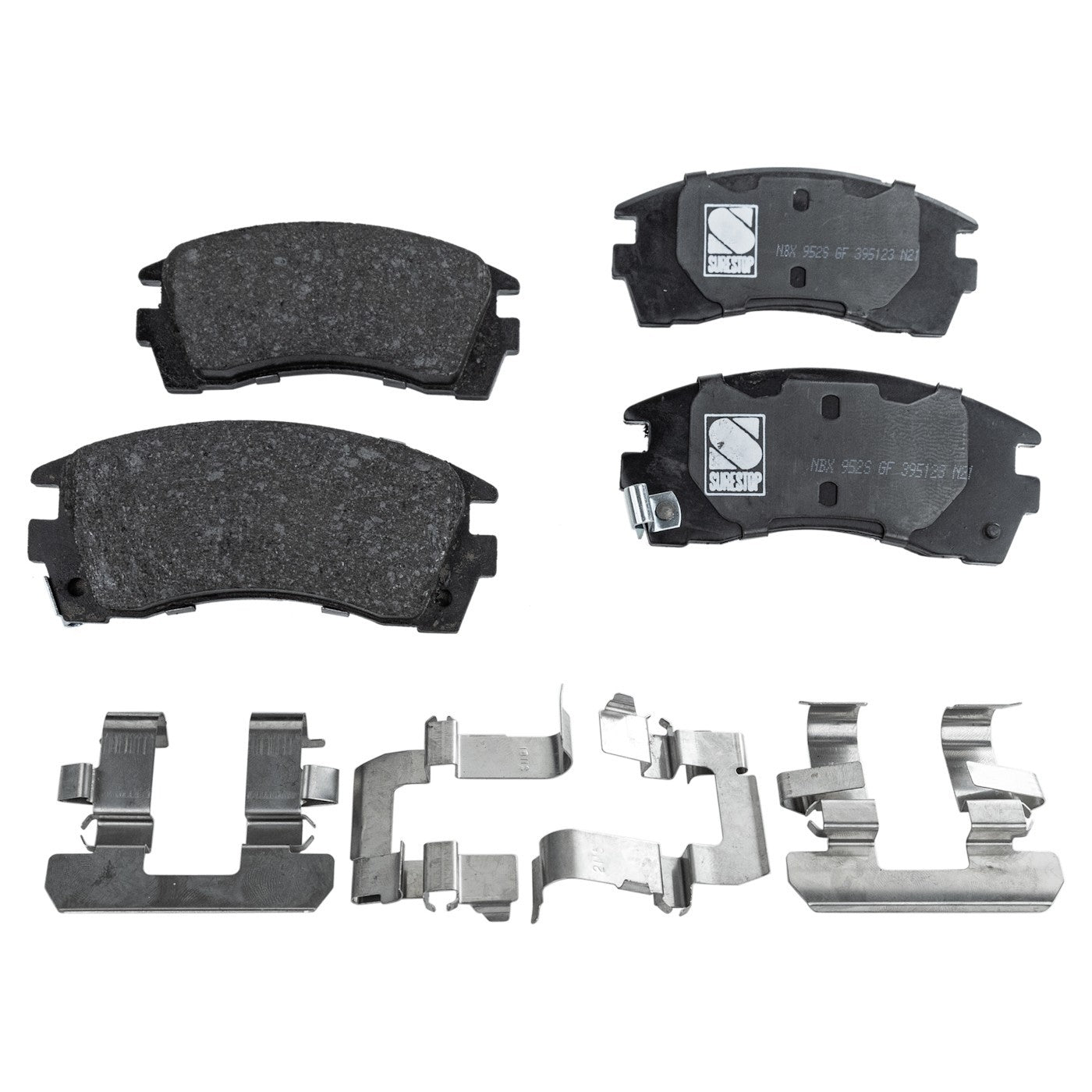Set of 4 NAO Brake Pads for Nissan Sentra (1991–1994)