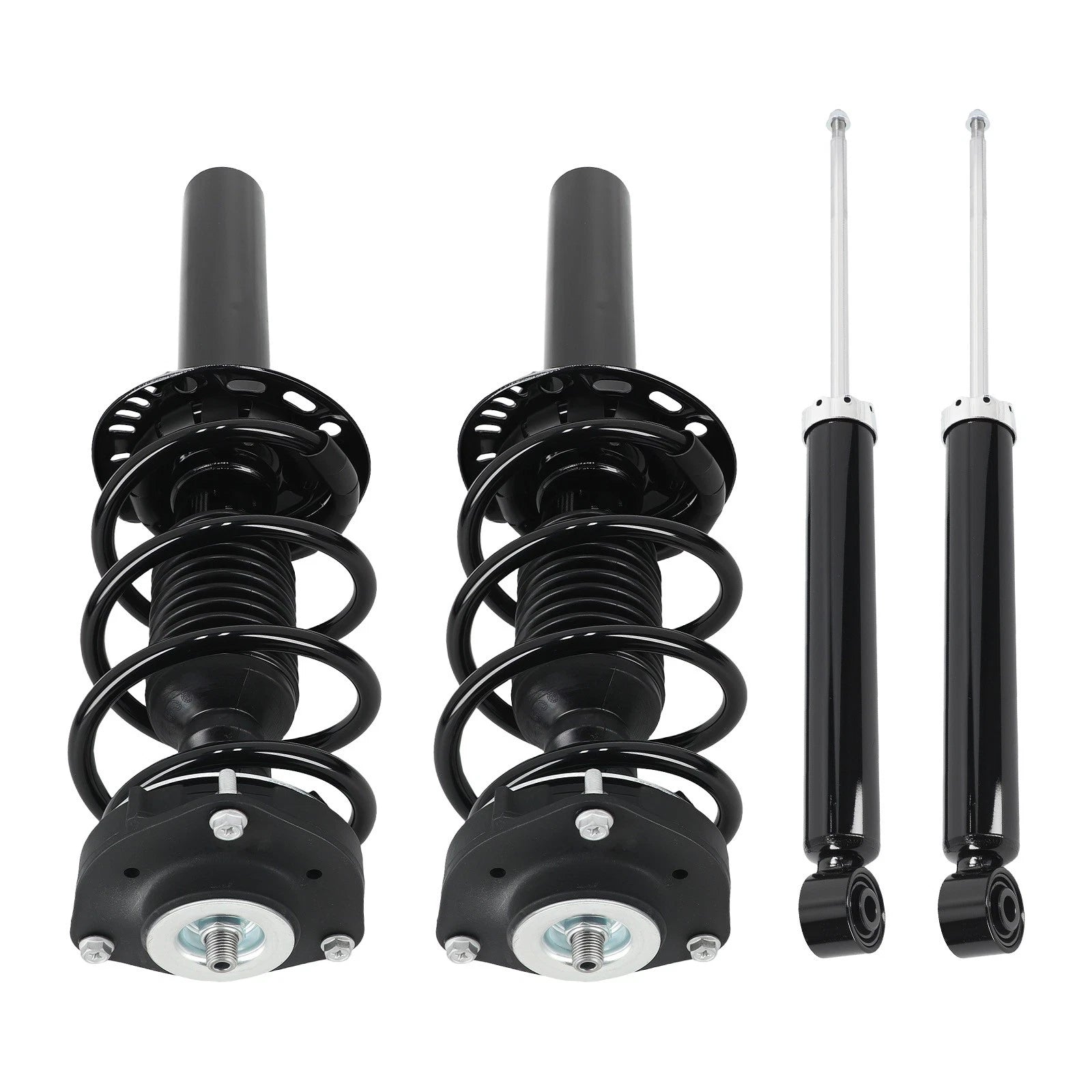 4X Front + Rear Struts w/Coil Spring for VW Rabbit, Passat (2006–2010)