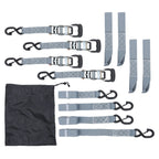 Set of 4 Ratchet Straps for Universal Use (1.6in x 8ft, 5208lbs)