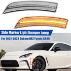 LED Clear Front Bumper Side Marker Lamp for Toyota GR86 Subaru BRZ (2022–2023)