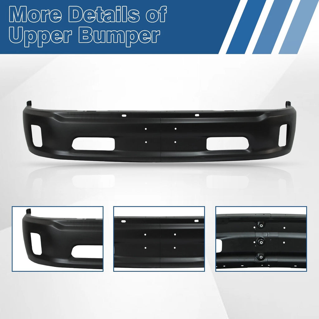Front Bumper Face Bar for Dodge Ram 1500 (2013–2018) w/Fog Light Holes