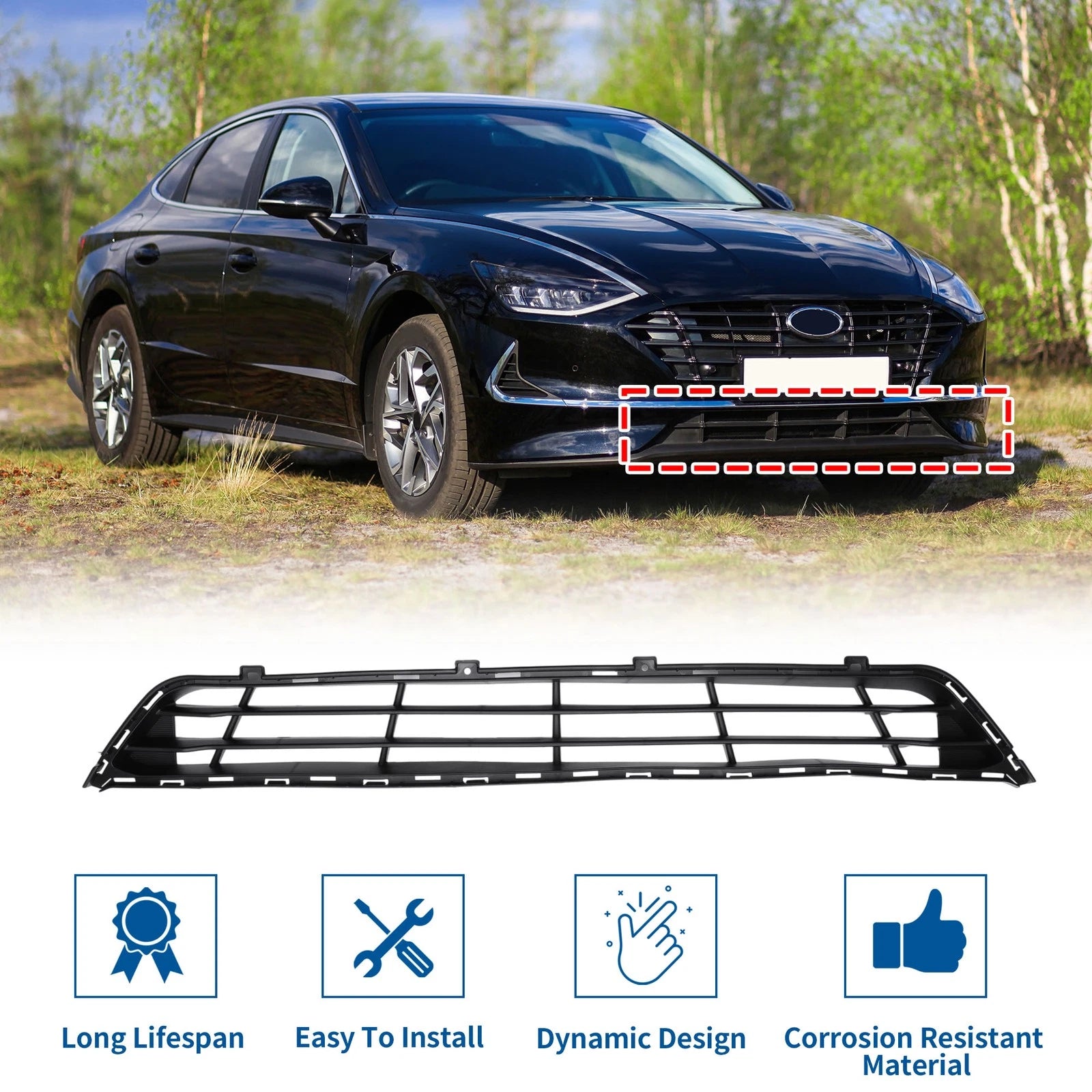 Lower Grille for Hyundai Sonata (2018–2019)