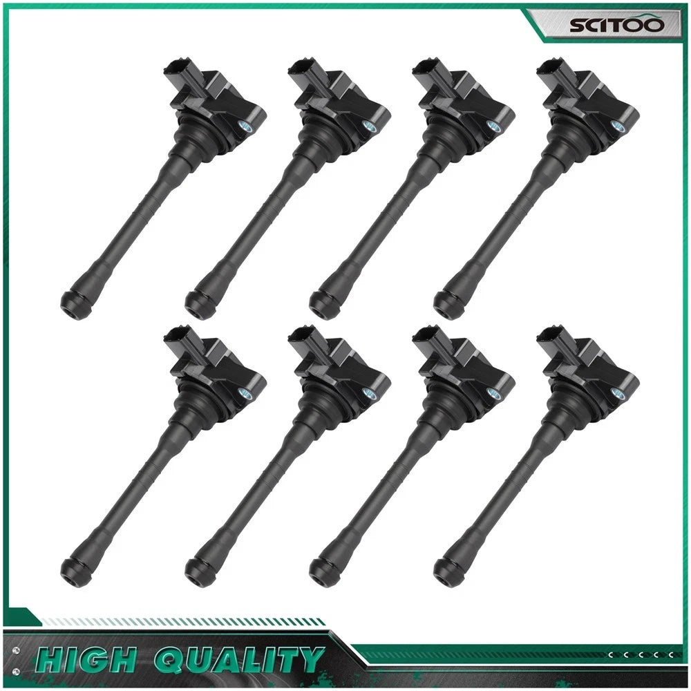 Set of 8 Ignition Coils for Nissan Titan NV3500 NV2500 (2017–2019) 5.6L