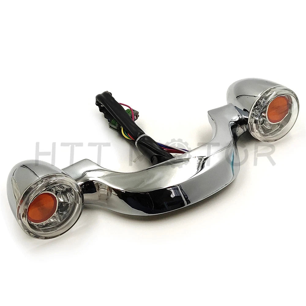 Rear Turn Signal Brake Light Bar for Harley Street Road Glide (2010–2017) Chrome