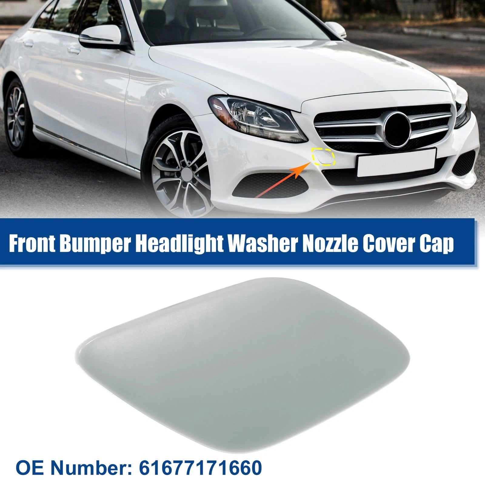Right Side Front Bumper Headlight Washer Nozzle Cover for BMW 328i (2012–2015) 726215207064