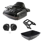 Trunk Pad Mount Rack Light Speakers for Harley Road Glide (2009–2013)