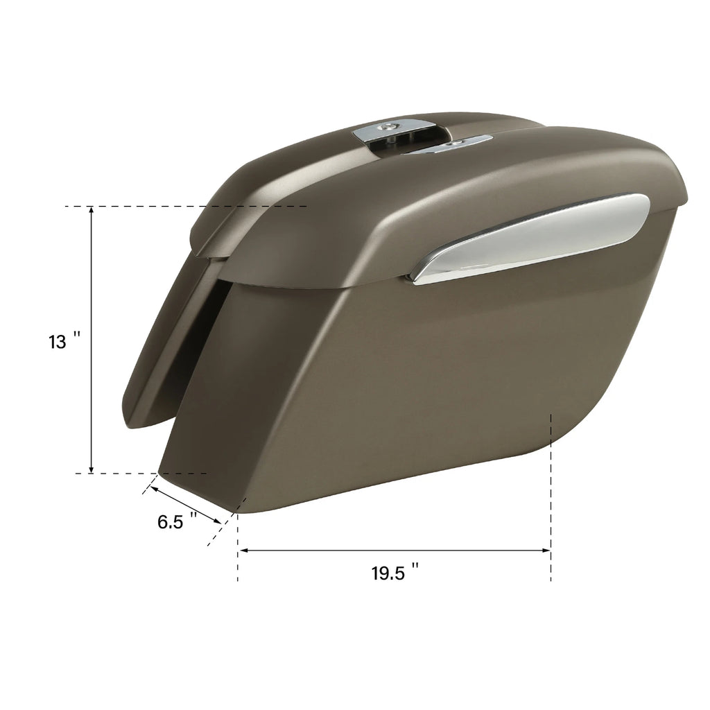 Hard Saddlebags for Indian Challenger Chieftain Dark Horse (2019–2025) Bronze Smoke