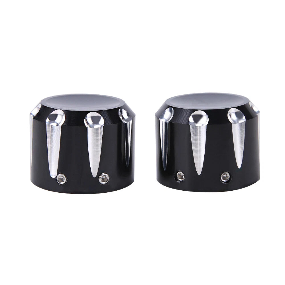 Chrome Axle Front Cap Nut Cover for Harley Softail Dyna Touring (2002–2011)