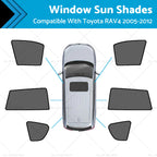 Car Window Sun Shades UV Guard for Toyota RAV4 (2005–2012)