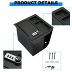 Center Console Safe Box for Toyota Tundra (2007–2013) / Sequoia (2008–2021)
