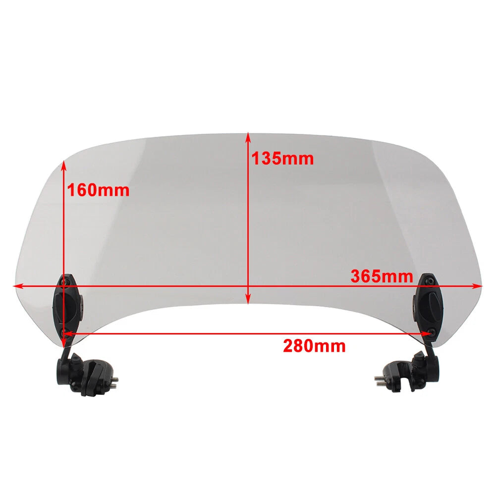 Adjustable Windshield Extension Spoiler Deflector for