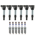 Set of 6 Ignition Coils & NGK Laser Platinum Spark Plugs for Audi A5 Quattro Q5 (2009–2017)