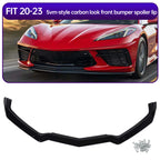 5VM Style Carbon Fiber Front Bumper Lip Splitter Kit for Chevy Corvette C8 (2020–2023)