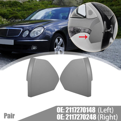 1 Pair Front Door Cover Trim Panel for Mercedes Benz E-Class (2003–2009) 2117270148 Grey