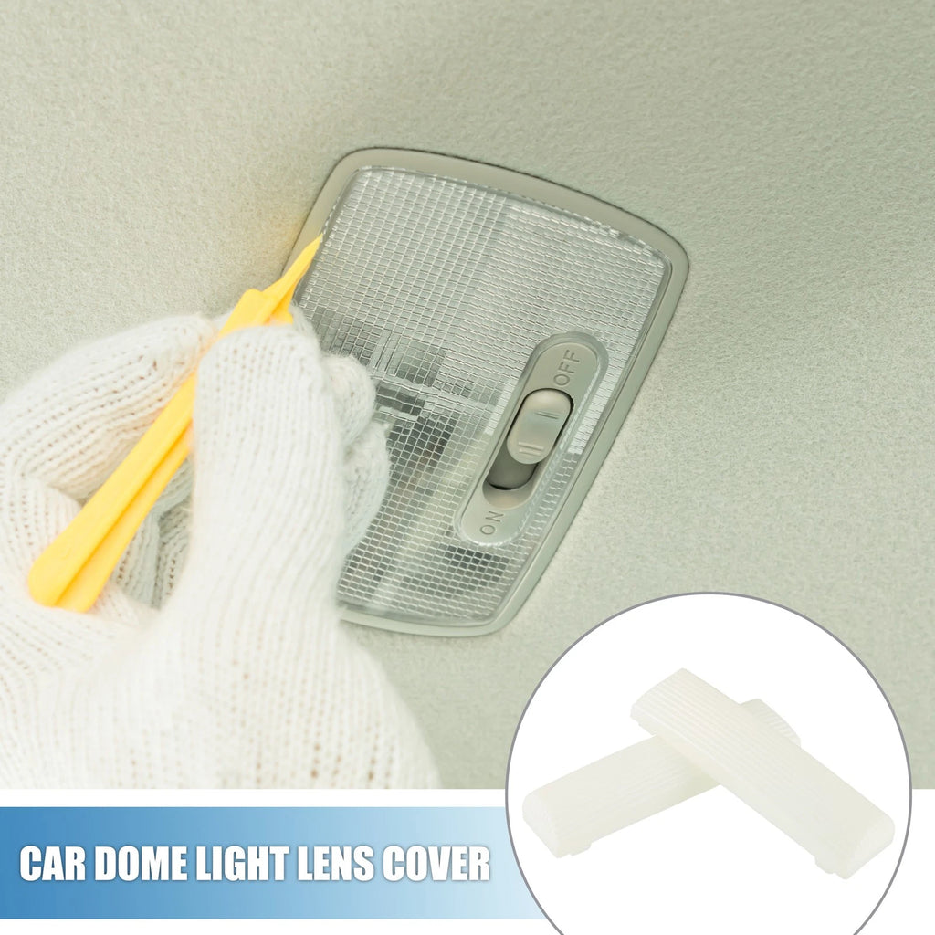 Set of 2 Dome Lamp Lens for Chevy Impala (White)