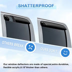 Set of 4 Window Visors for Silverado/Sierra Crew Cab (2000–2007)