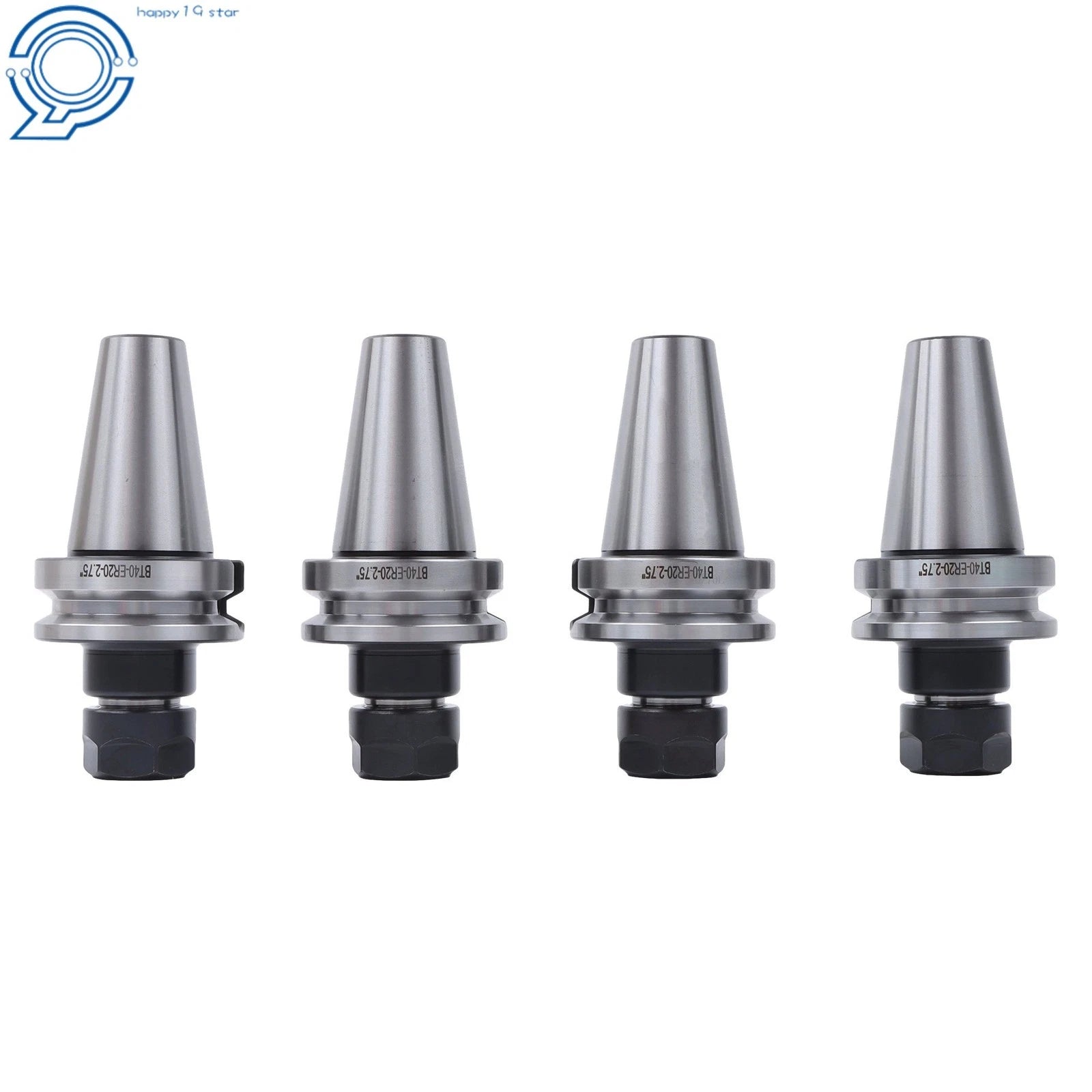 4PC BT40 ER20 Tool Holder Set for (2.75" Gage Length)