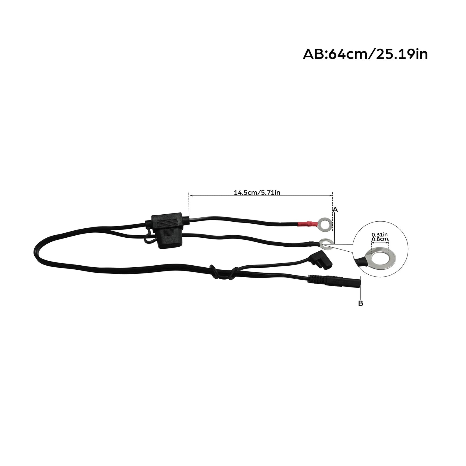 Battery Cable Terminal Connector for Harley (Fits )