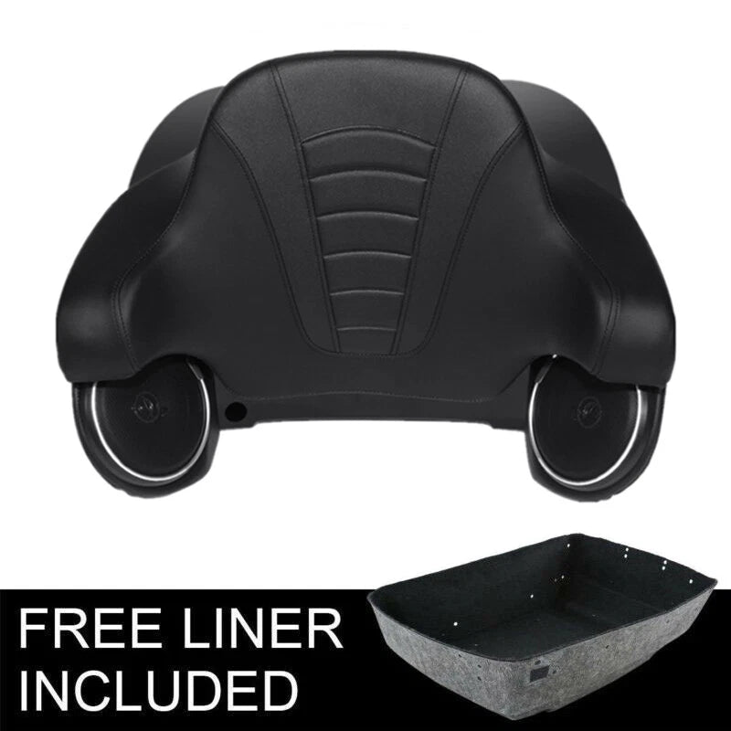 Matte Black Trunk Backrest Speakers for Harley CVO Street Glide (2014–2026)