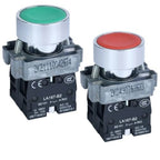 Set of 2 Waterproof Push Button Switches SPDT 10 Amp Red Green