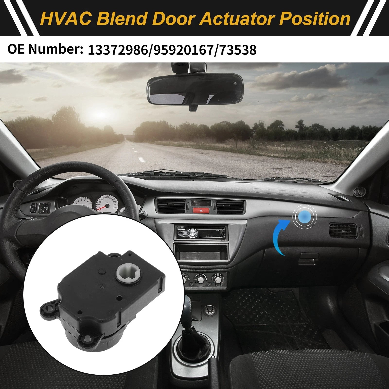 HVAC Heater Blend Door Actuator for Buick Encore (2013–2022) No. 13372986