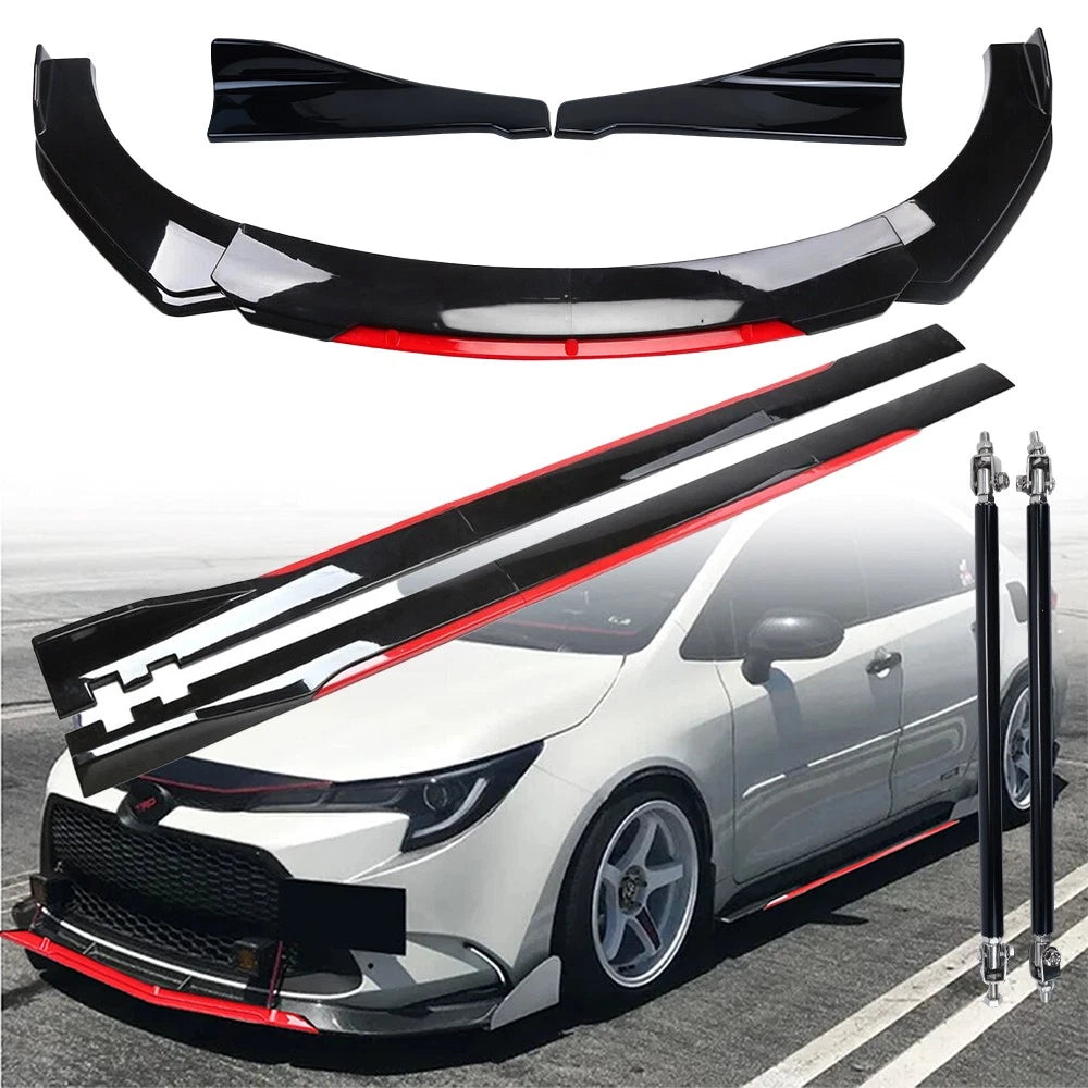 Bumper Spoiler Body Kit Splitter Side Skirt for Corolla SE LE